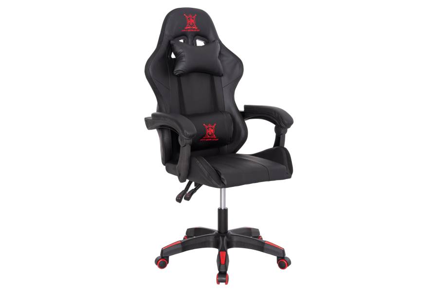 ΠΟΛΥΘΡΟΝΑ GAMING DARREN HM1203.01 ΜΑΥΡΟ-ΚΟΚΚΙΝΟ PVC 58.5x100x120Υεκ.