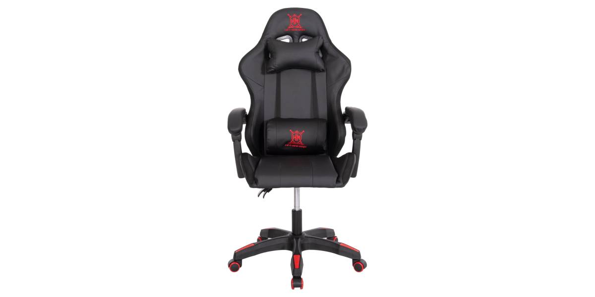 ΠΟΛΥΘΡΟΝΑ GAMING DARREN HM1203.01 ΜΑΥΡΟ-ΚΟΚΚΙΝΟ PVC 58.5x100x120Υεκ.