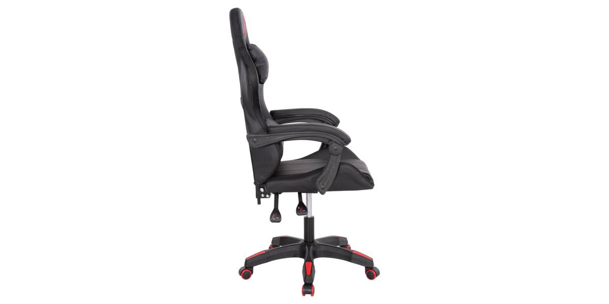 ΠΟΛΥΘΡΟΝΑ GAMING DARREN HM1203.01 ΜΑΥΡΟ-ΚΟΚΚΙΝΟ PVC 58.5x100x120Υεκ.