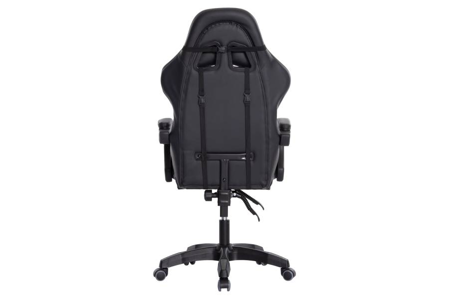 ΠΟΛΥΘΡΟΝΑ GAMING DARREN HM1203.10 ΜΑΥΡΟ-ΓΚΡΙ PVC 60x60x120Υεκ.