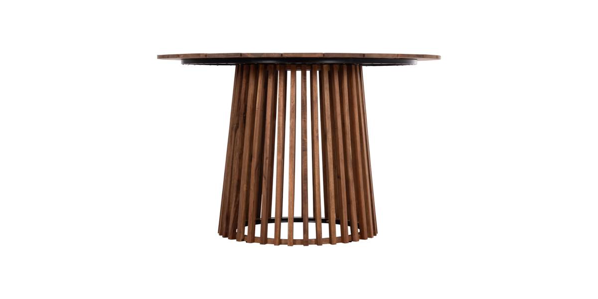 ΤΡΑΠΕΖΙ ΤΡΑΠΕΖΑΡΙΑΣ ΕΞ.ΧΩΡΟΥ CRISTOBAL HM6234 ΞΥΛΟ ΑΚΑΚΙΑΣ-ΜΕΤΑΛΛΟ Φ120x76Υεκ