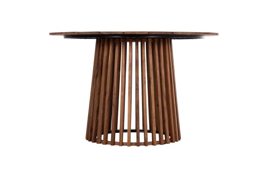 ΤΡΑΠΕΖΙ ΤΡΑΠΕΖΑΡΙΑΣ ΕΞ.ΧΩΡΟΥ CRISTOBAL HM6234 ΞΥΛΟ ΑΚΑΚΙΑΣ-ΜΕΤΑΛΛΟ Φ120x76Υεκ