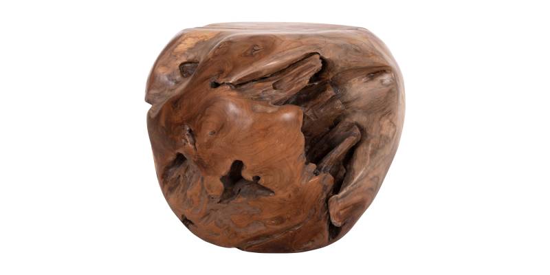 ΒΟΗΘΗΤΙΚΟ ΤΡΑΠΕΖΙ LOGGY HM18295 ΞΥΛΟ TEAK--ΦΥΣΙΚΟ 50x50x50Υεκ.