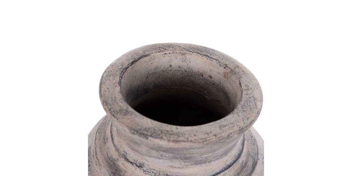 ΔΙΑΚΟΣΜΗΤΙΚΟ ΕΠΙΤΡΑΠΕΖΙΟ ΒΑΖΟ VERMO HM4393 ΤΕΡΑΚΟΤΑ ΣΕ ΑΝΟΙΧΤΟ ΓΚΡΙ Φ21x25Υεκ.