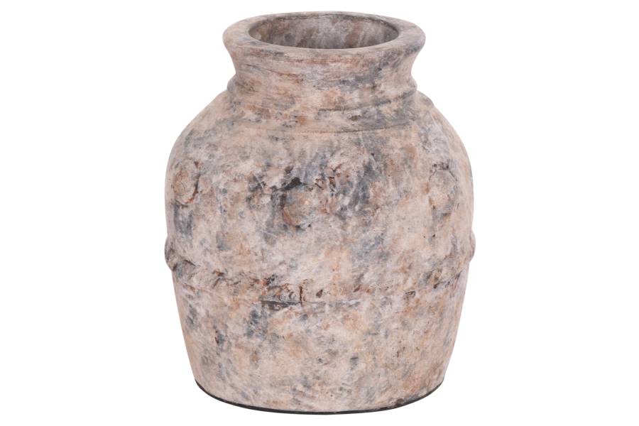 ΔΙΑΚΟΣΜΗΤΙΚΟ ΕΠΙΤΡΑΠΕΖΙΟ ΒΑΖΟ VERMO HM4395 ΤΕΡΑΚΟΤΑ ΣΕ ΓΚΡΙ Φ17x19Υεκ.