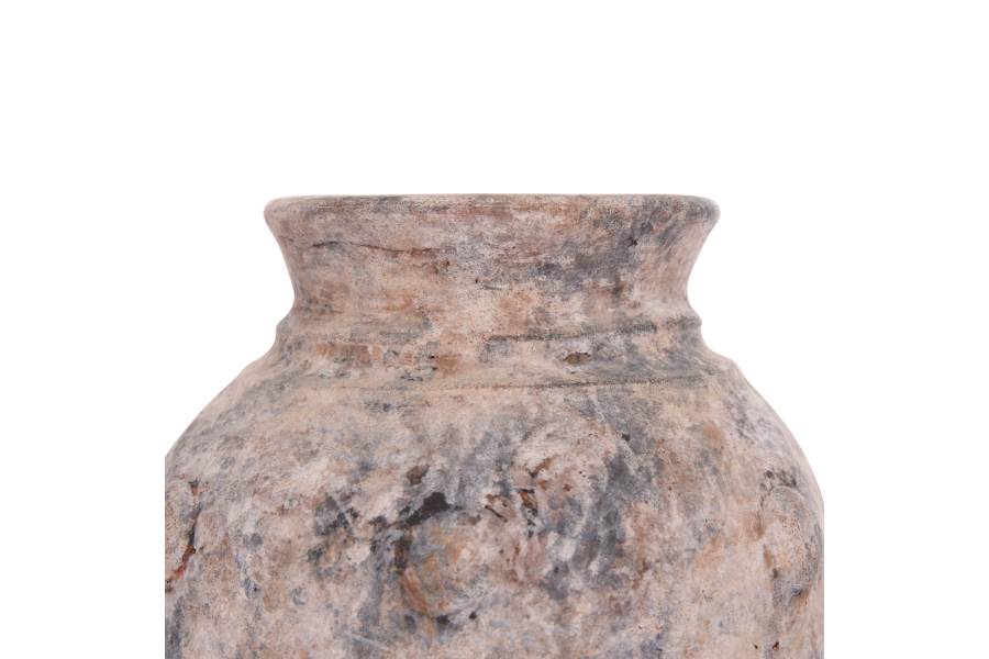 ΔΙΑΚΟΣΜΗΤΙΚΟ ΕΠΙΤΡΑΠΕΖΙΟ ΒΑΖΟ VERMO HM4395 ΤΕΡΑΚΟΤΑ ΣΕ ΓΚΡΙ Φ17x19Υεκ.