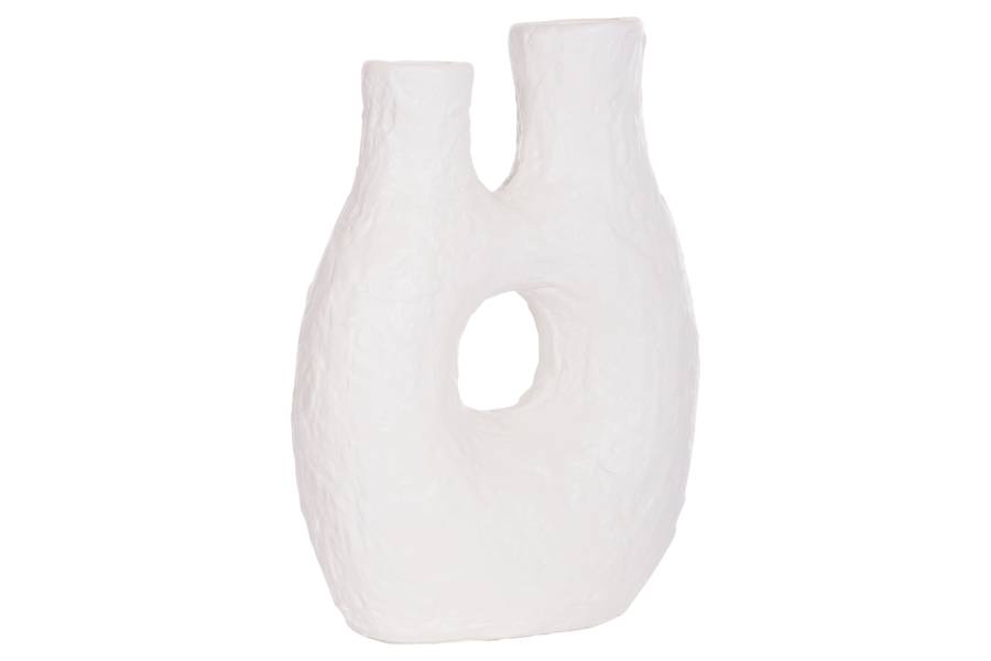 ΕΠΙΤΡΑΠΕΖΙΟ ΔΙΑΚΟΣΜΗΤΙΚΟ ΒΑΖΟ NAMENTIS HM4665.02L ΛΕΥΚΗ ΤΕΡΑΚΟΤΑ--27x13.5x37Υεκ