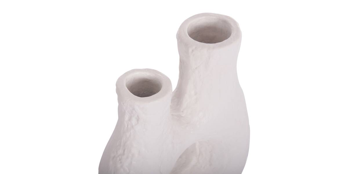 ΕΠΙΤΡΑΠΕΖΙΟ ΔΙΑΚΟΣΜΗΤΙΚΟ ΒΑΖΟ NAMENTIS HM4665.02L ΛΕΥΚΗ ΤΕΡΑΚΟΤΑ--27x13.5x37Υεκ