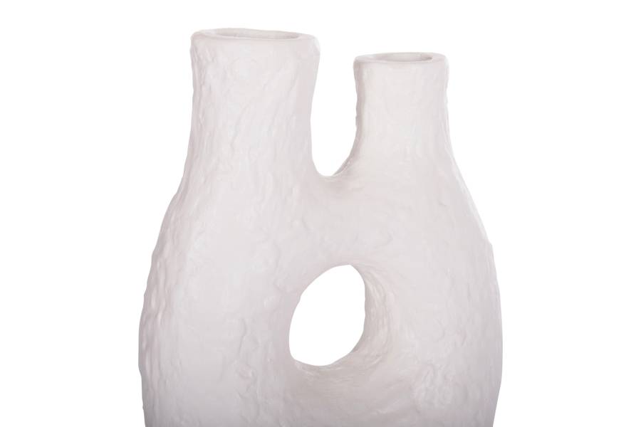 ΕΠΙΤΡΑΠΕΖΙΟ ΔΙΑΚΟΣΜΗΤΙΚΟ ΒΑΖΟ NAMENTIS HM4665.02L ΛΕΥΚΗ ΤΕΡΑΚΟΤΑ--27x13.5x37Υεκ