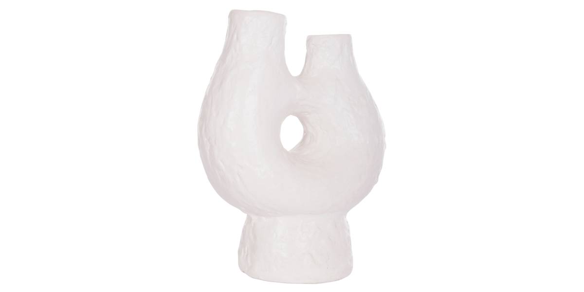 ΕΠΙΤΡΑΠΕΖΙΟ ΔΙΑΚΟΣΜΗΤΙΚΟ ΒΑΖΟ NAMENTIS HM4665.02S ΛΕΥΚΗ ΤΕΡΑΚΟΤΑ--26x15x32.5Υεκ