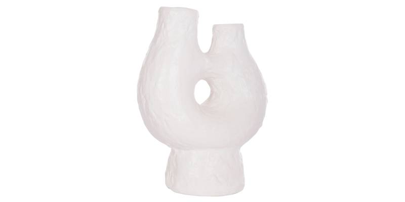 ΕΠΙΤΡΑΠΕΖΙΟ ΔΙΑΚΟΣΜΗΤΙΚΟ ΒΑΖΟ NAMENTIS HM4665.02S ΛΕΥΚΗ ΤΕΡΑΚΟΤΑ--26x15x32.5Υεκ