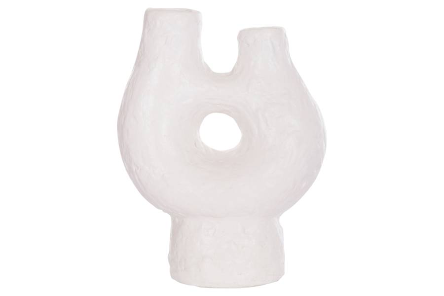 ΕΠΙΤΡΑΠΕΖΙΟ ΔΙΑΚΟΣΜΗΤΙΚΟ ΒΑΖΟ NAMENTIS HM4665.02S ΛΕΥΚΗ ΤΕΡΑΚΟΤΑ--26x15x32.5Υεκ