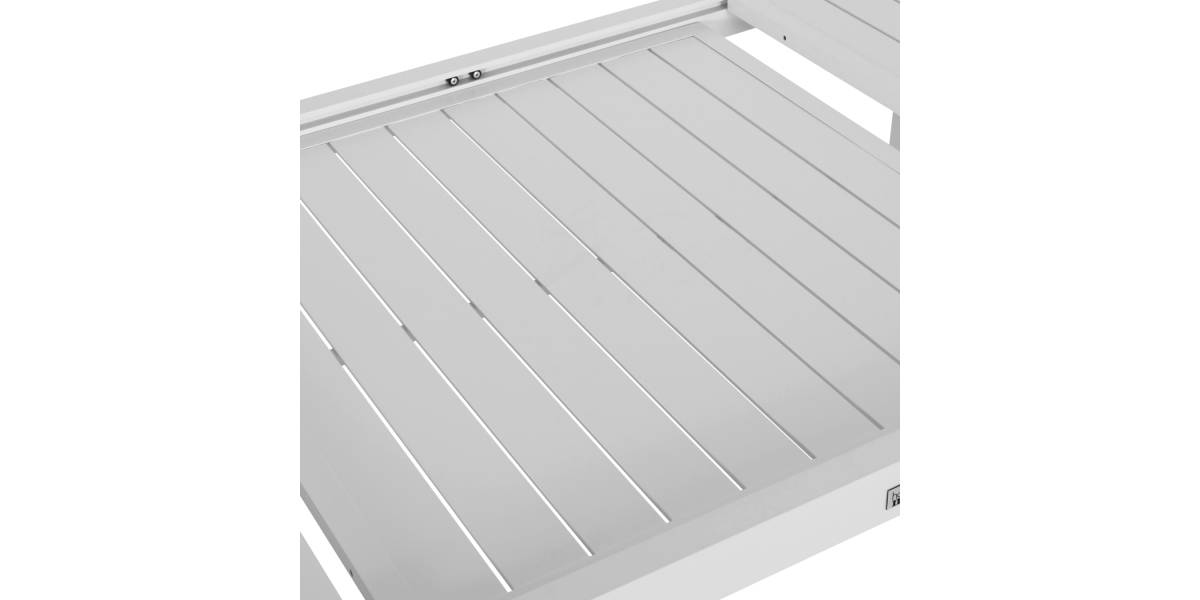 ΣΕΤ ΤΡΑΠΕΖΑΡΙΑΣ ΕΞ.ΧΩΡΟΥ KRUM HM21147 ΤΡΑΠΕΖΙ ΜΕ 6 ΠΟΛΥΘΡΟΝΕΣ--ΛΕΥΚΟ ΑΛΟΥΜΙΝΙΟ