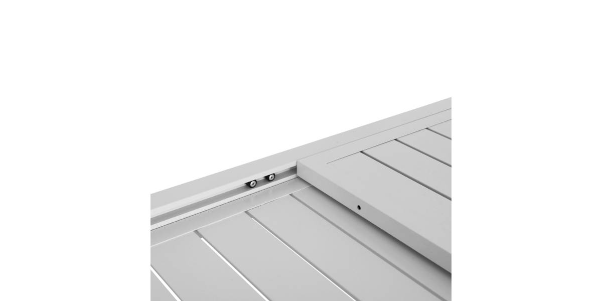 ΣΕΤ ΤΡΑΠΕΖΑΡΙΑΣ ΕΞ.ΧΩΡΟΥ KRUM HM21147 ΤΡΑΠΕΖΙ ΜΕ 6 ΠΟΛΥΘΡΟΝΕΣ--ΛΕΥΚΟ ΑΛΟΥΜΙΝΙΟ