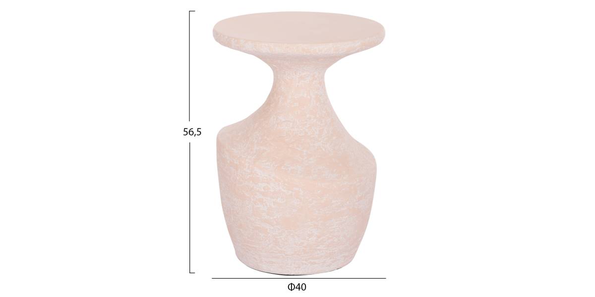 ΤΡΑΠΕΖΙ ΒΟΗΘΗΤΙΚΟ REBON HM18156.04L FIBER CEMENT ΣΕ ΣΟΜΟΝ--Φ40x56.5Υεκ.