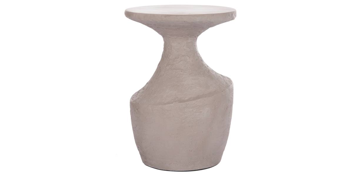ΤΡΑΠΕΖΙ ΒΟΗΘΗΤΙΚΟ REBON HM18156.03L FIBER CEMENT ΣΕ ΓΚΡΙ--Φ40x56.5Υεκ.
