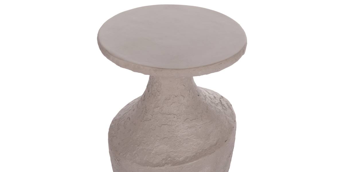ΤΡΑΠΕΖΙ ΒΟΗΘΗΤΙΚΟ REBON HM18156.03L FIBER CEMENT ΣΕ ΓΚΡΙ--Φ40x56.5Υεκ.