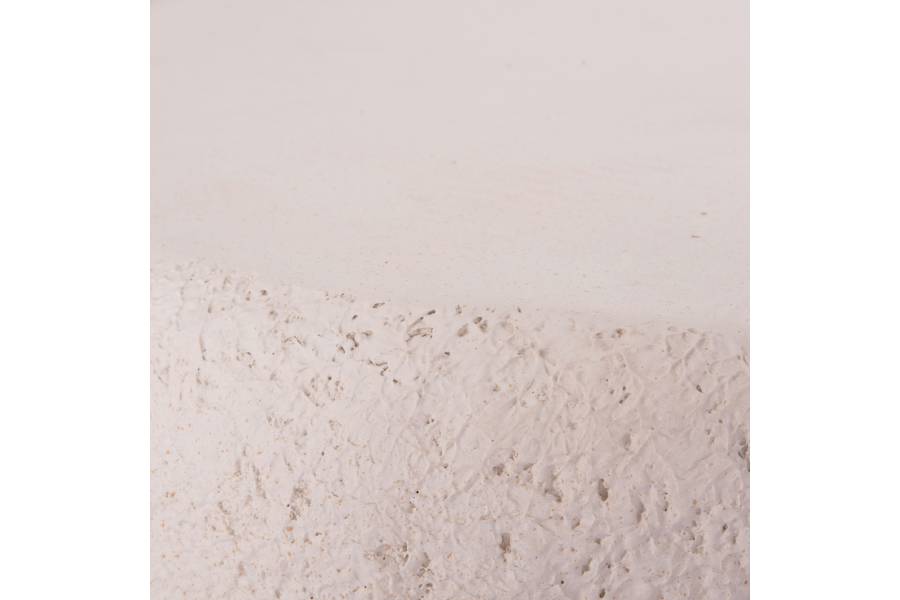 ΤΡΑΠΕΖΙ ΣΑΛΟΝΙΟΥ GERSON HM18151.02L FIBER CEMENT ΣΕ ΛΕΥΚΟ--122x78,5x40Υεκ.