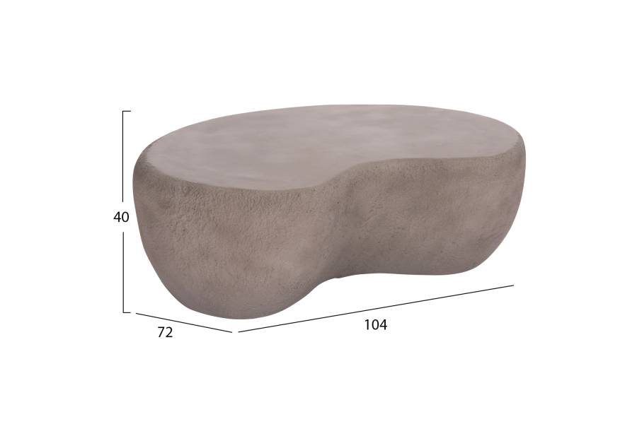 ΤΡΑΠΕΖΙ ΣΑΛΟΝΙΟΥ GERSON HM18151.03S FIBER CEMENT ΣΕ ΓΚΡΙ--104x72x40Υεκ.
