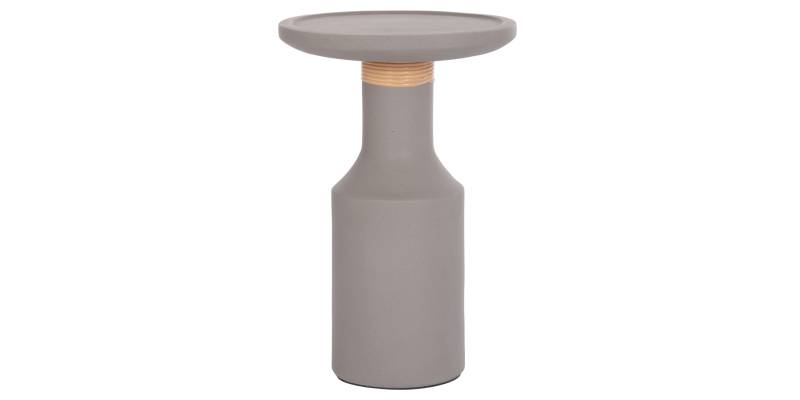 ΒΟΗΘΗΤΙΚΟ ΤΡΑΠΕΖΙ TRED(T) HM18169.03 FIBER CEMENT ΓΚΡΙ-ΦΥΣΙΚΟ RATTAN--Φ40x61Υεκ.