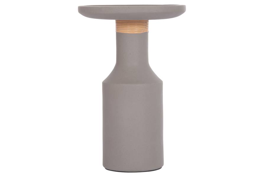 ΒΟΗΘΗΤΙΚΟ ΤΡΑΠΕΖΙ TRED(T) HM18169.03 FIBER CEMENT ΓΚΡΙ-ΦΥΣΙΚΟ RATTAN--Φ40x61Υεκ.