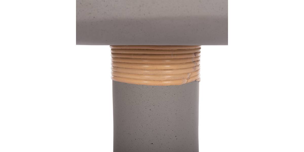 ΒΟΗΘΗΤΙΚΟ ΤΡΑΠΕΖΙ TRED(T) HM18169.03 FIBER CEMENT ΓΚΡΙ-ΦΥΣΙΚΟ RATTAN--Φ40x61Υεκ.