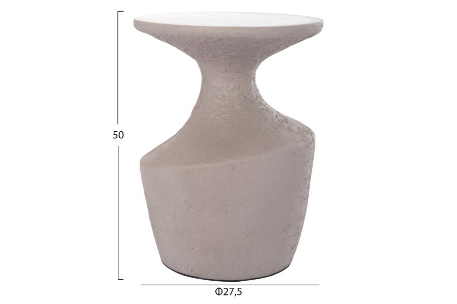 ΣΕΤ ΒΟΗΘΗΤΙΚΑ ΤΡΑΠΕΖΙΑ REBON 2ΤΜΧ HM21137.03 FIBER CEMENT ΣΕ ΓΚΡΙ--Φ40εκ & Φ27,5εκ