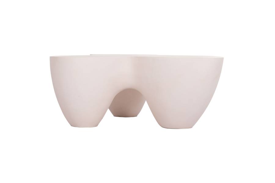 ΤΡΑΠΕΖΙ ΣΑΛΟΝΙΟΥ SALLEN HM18161.02 FIBER CEMENT ΣΕ ΛΕΥΚΟ--108x94x38,5Υεκ.