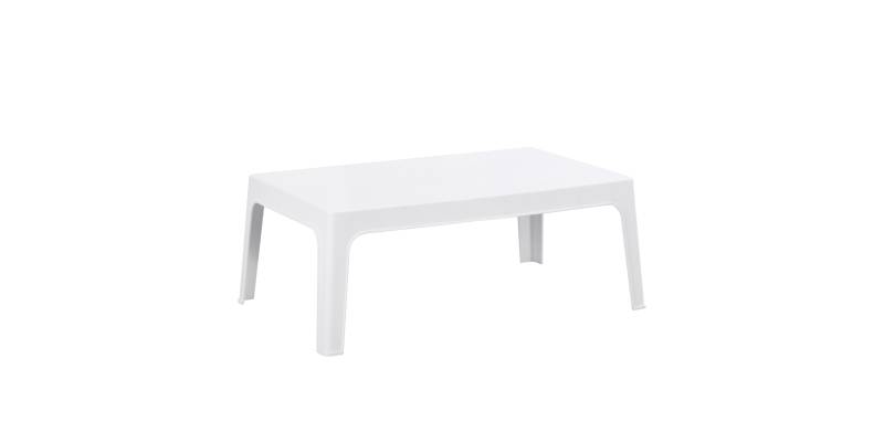 ΤΡΑΠΕΖΑΚΙ ΟΡΘΟΓΩΝΙΟ SLEEK HM6367.01 ΠΟΛΥΠΡΟΠΥΛΕΝΙΟ ΣΕ ΛΕΥΚΟ 99x59.5x39.5Υεκ.