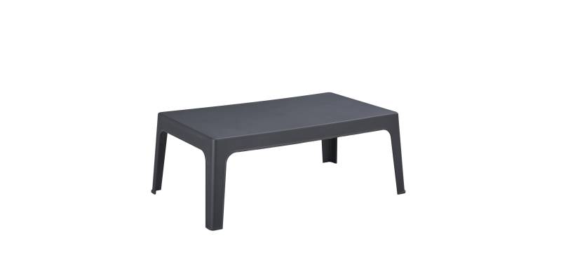 ΤΡΑΠΕΖΑΚΙ ΟΡΘΟΓΩΝΙΟ SLEEK HM6367.10 ΠΟΛΥΠΡΟΠΥΛΕΝΙΟ ΣΕ ΣΚΟΥΡΟ ΓΚΡΙ 99x59.5x39.5Υεκ.