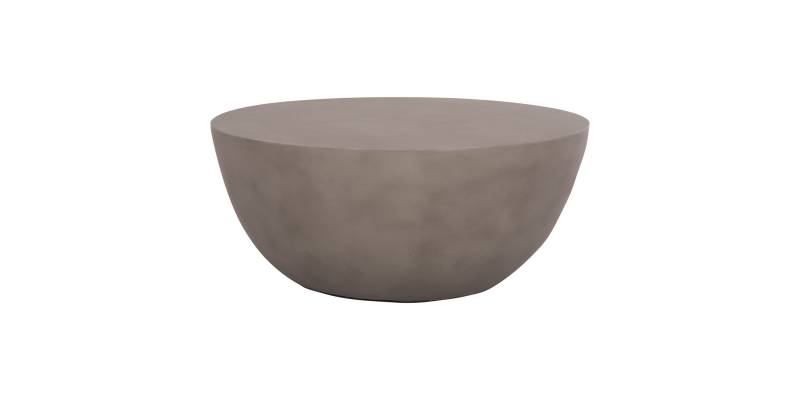 ΤΡΑΠΕΖΙ ΣΑΛΟΝΙΟΥ ΣΤΡΟΓΓΥΛΟ ALLAN HM18162.03 FIBER CEMENT ΣΕ ΓΚΡΙ--Φ92x49Υεκ.