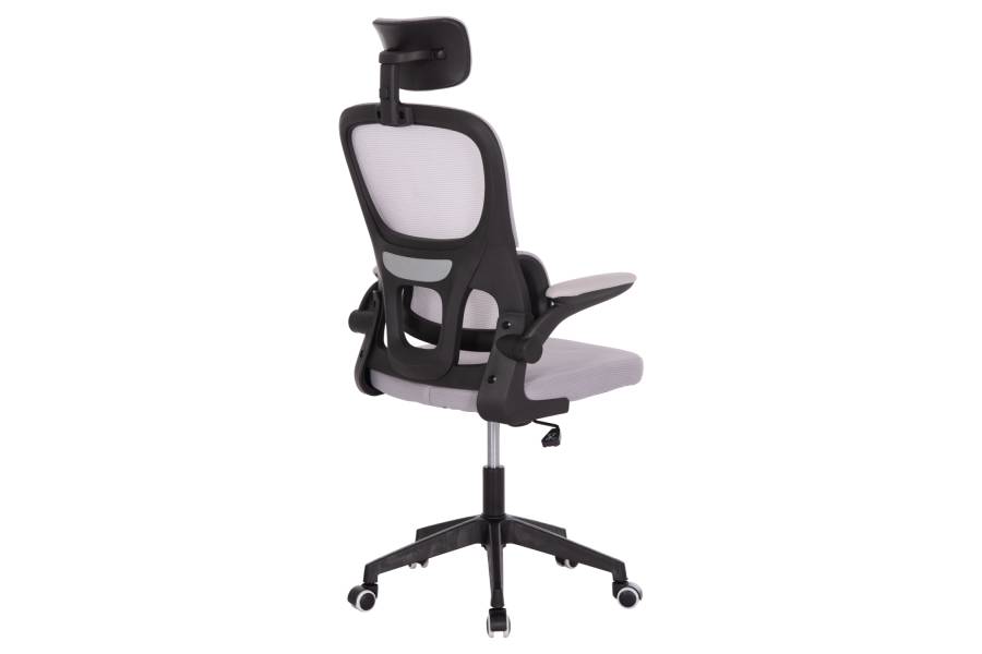 ΚΑΡΕΚΛΑ ΓΡΑΦΕΙΟΥ BASTON HM18236.02 ΓΚΡΙ MESH & ΜΑΥΡΟ PP ΣΚΕΛΕΤΟΣ 64x60x127Υεκ.