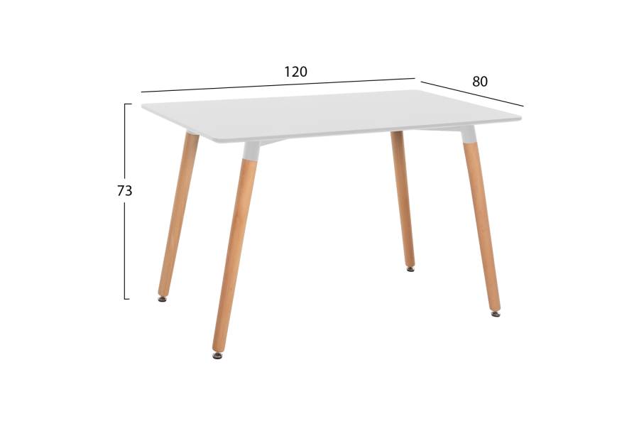 ΣΕΤ ΤΡΑΠΕΖΑΡΙΑΣ 5ΤΜΧ MINIMAL HM11767 ΛΕΥΚΟ MDF-ΜΠΕΖ ΥΦΑΣΜΑ