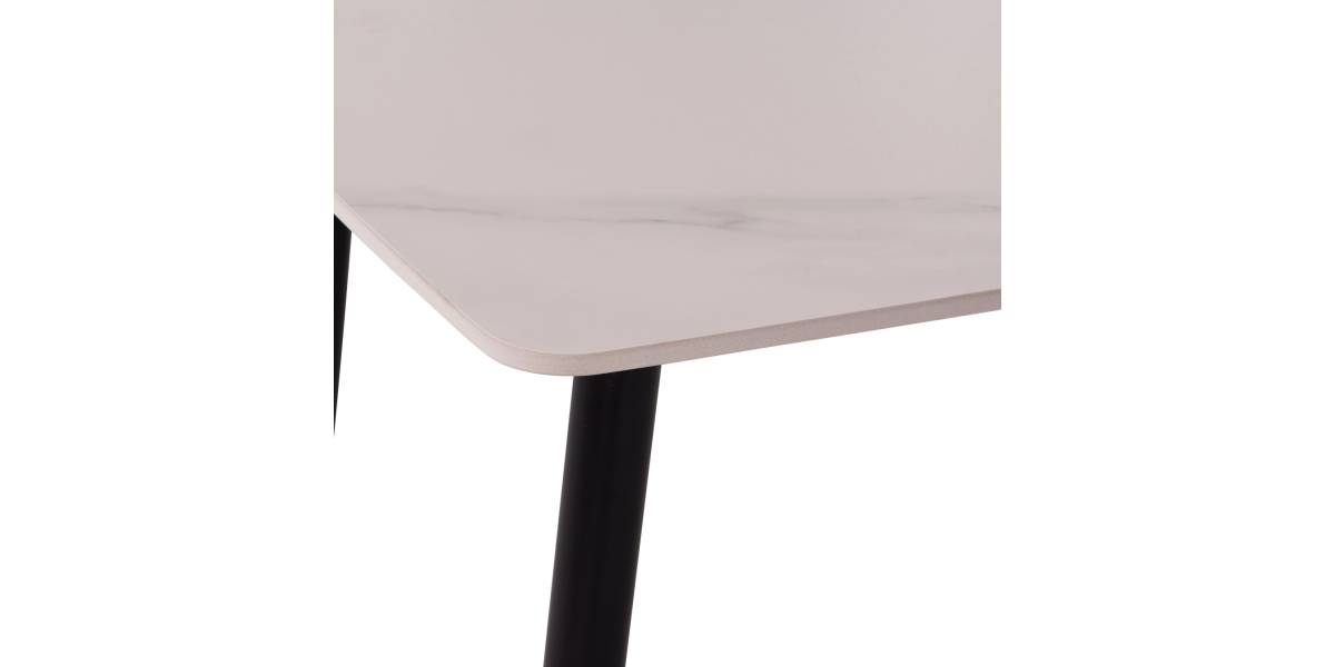 ΤΡΑΠΕΖΙ RAVEN HM18150.01 ΚΕΡΑΜΙΚΟ TOP ΜΕ ΟΨΗ ΛΕΥΚΟ ΜΑΡΜΑΡΟ 160x80x74Υεκ.