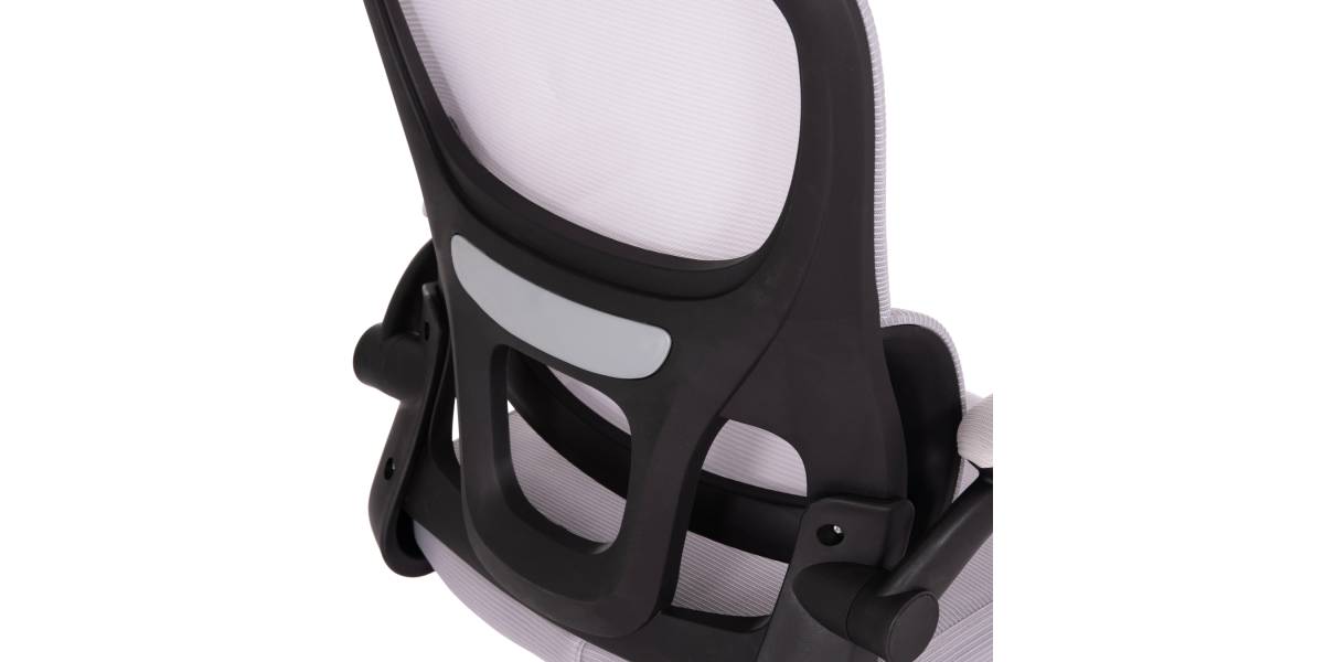 ΚΑΡΕΚΛΑ ΓΡΑΦΕΙΟΥ BASTON HM18236.02 ΓΚΡΙ MESH & ΜΑΥΡΟ PP ΣΚΕΛΕΤΟΣ 64x60x127Υεκ.