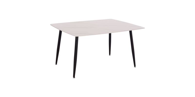 ΤΡΑΠΕΖΙ RAVEN HM18149.01 ΚΕΡΑΜΙΚΟ TOP ΜΕ ΟΨΗ ΛΕΥΚΟ ΜΑΡΜΑΡΟ 140x80x74Υεκ.