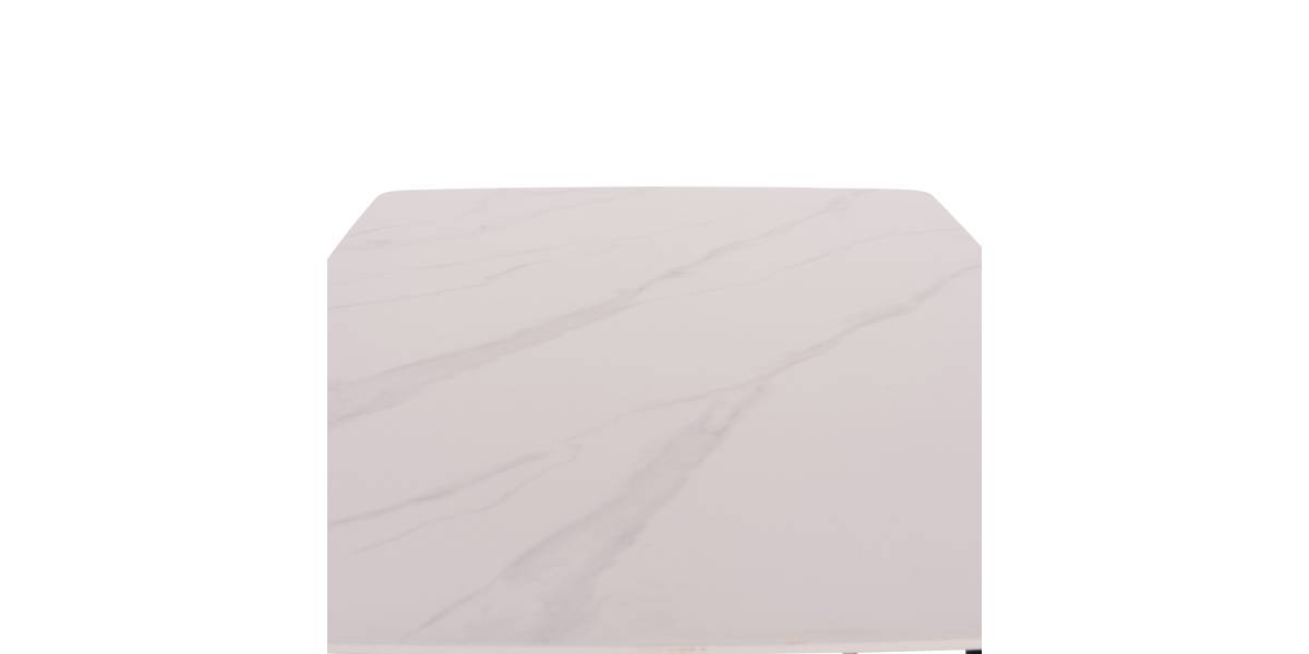 ΤΡΑΠΕΖΙ RAVEN HM18149.01 ΚΕΡΑΜΙΚΟ TOP ΜΕ ΟΨΗ ΛΕΥΚΟ ΜΑΡΜΑΡΟ 140x80x74Υεκ.