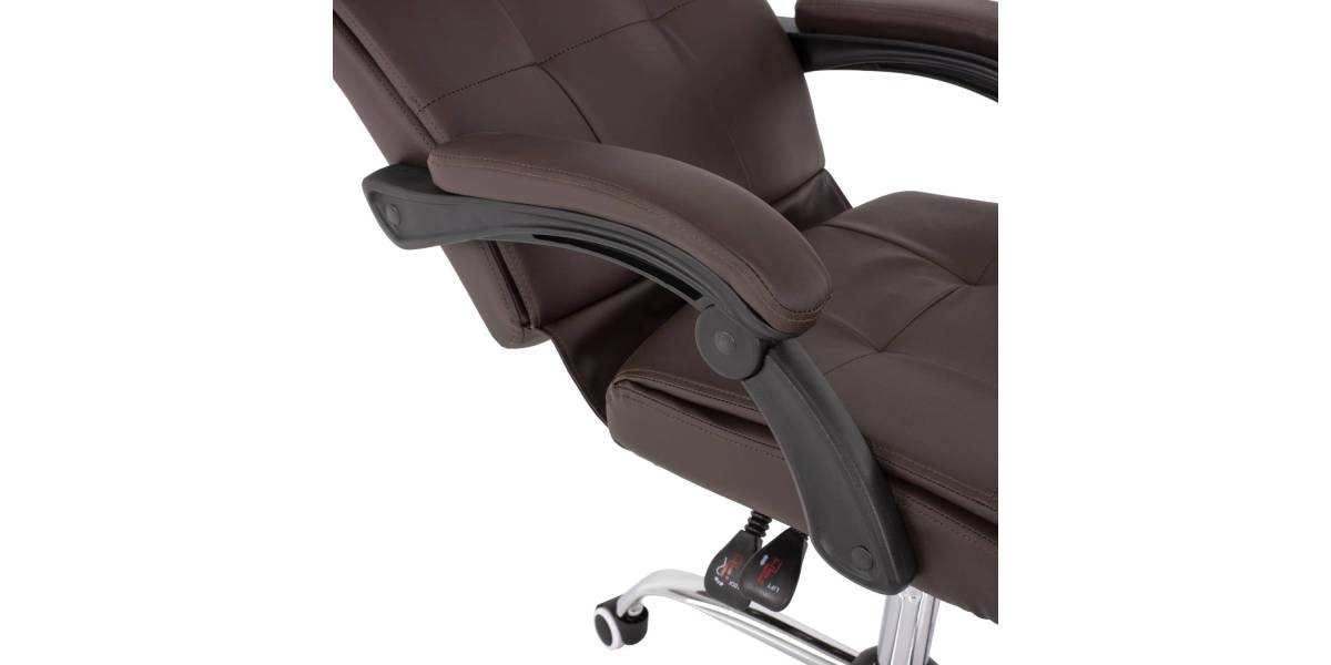 ΠΟΛΥΘΡΟΝΑ ΓΡΑΦΕΙΟΥ ΔΙΕΥΘΥΝΤΙΚΗ ΚΑΦΕ HM1057.19 ΜΕ ΠΤΥΣΣΟΜΕΝΟ ΥΠΟΠΟΔΙΟ 58x71x128Y εκ.