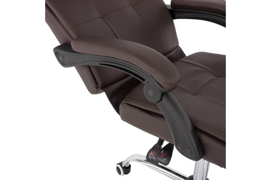 ΠΟΛΥΘΡΟΝΑ ΓΡΑΦΕΙΟΥ ΔΙΕΥΘΥΝΤΙΚΗ ΚΑΦΕ HM1057.19 ΜΕ ΠΤΥΣΣΟΜΕΝΟ ΥΠΟΠΟΔΙΟ 58x71x128Y εκ.