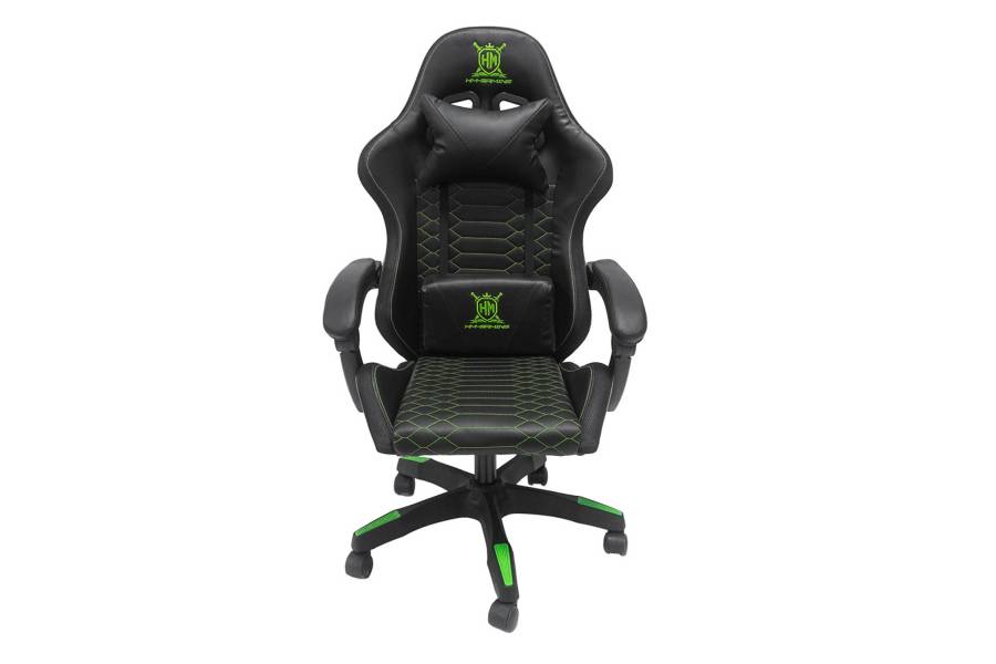 ΠΟΛΥΘΡΟΝΑ GAMING LOOT HM1204 ΜΑΥΡΟ-ΠΡΑΣΙΝΟ PVC & NYLON 60x60x120Υεκ.