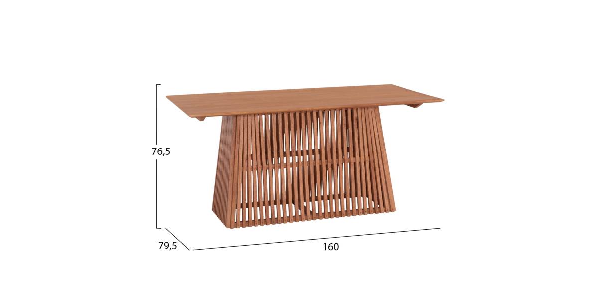 ΣΕΤ ΤΡΑΠΕΖΑΡΙΑΣ 5ΤΜΧ RENLY HM21078.02 ΟΡΘΟΓΩΝΙΟ ΤΡΑΠΕΖΙ & 4 ΚΑΡΕΚΛΕΣ