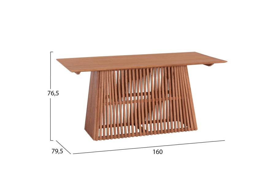 ΣΕΤ ΤΡΑΠΕΖΑΡΙΑΣ 5ΤΜΧ RENLY HM21078.02 ΟΡΘΟΓΩΝΙΟ ΤΡΑΠΕΖΙ & 4 ΚΑΡΕΚΛΕΣ