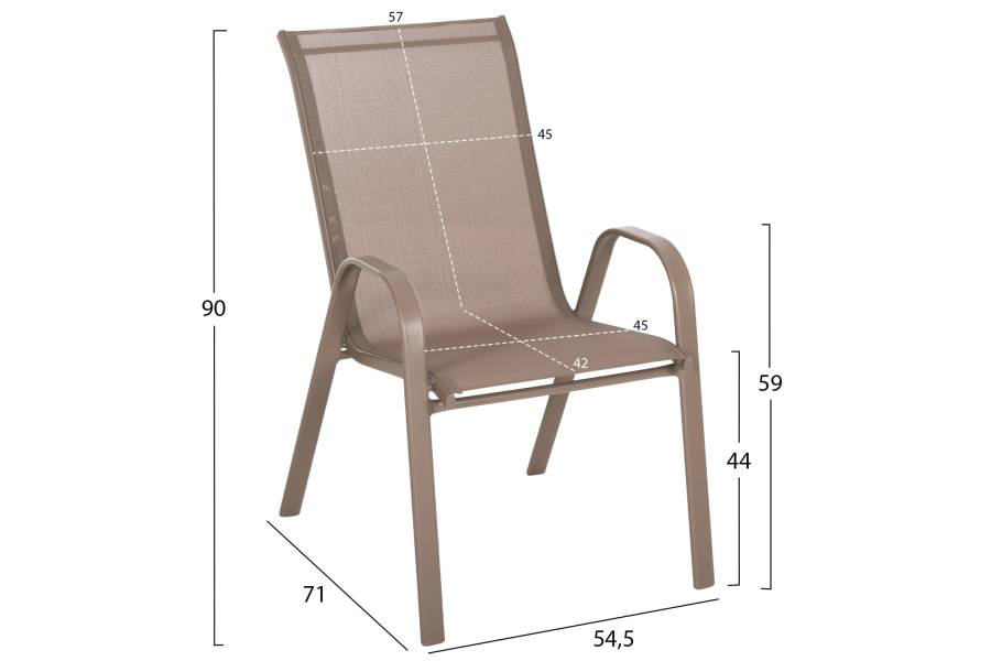 ΣΕΤ ΤΡΑΠΕΖΑΡΙΑΣ 5ΤΜΧ OFER HM21015 ΤΡΑΠΕΖΙ & 4 ΚΑΡΕΚΛΕΣ ΜΕΤΑΛΛΟ ΣΕ ΚΑΠΟΥΤΣΙΝΟ