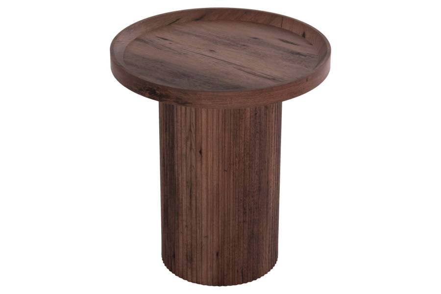 ΒΟΗΘΗΤΙΚΟ ΤΡΑΠΕΖΙ MARGON HM18027 MDF ΣΕ ΣΚΟΥΡΟ ΚΑΦΕ ΞΥΛΟΥ Φ45x50,5Υεκ.