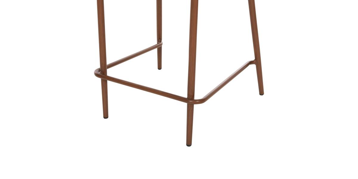 ΣΚΑΜΠΟ ΜΠΑΡ ΜΕΣ.ΥΨΟΥΣ EULO HM6087.01 ΑΛΟΥΜΙΝΙΟ ΚΑΡΥΔΙ-ΣΥΝΘ.RATTAN ΓΚΡΙ 60x60x99Υεκ.