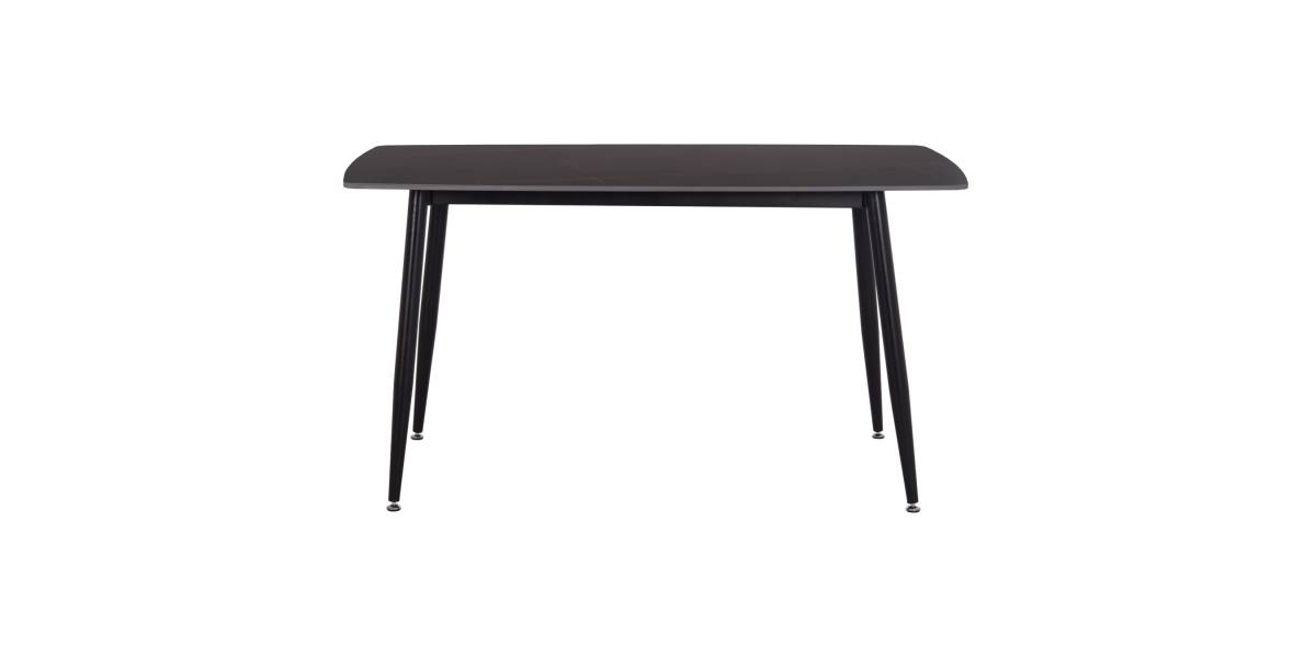 ΤΡΑΠΕΖΙ RAVEN HM18149.02 ΚΕΡΑΜΙΚΟ TOP ΜΕ ΟΨΗ ΜΑΥΡΟ ΜΑΡΜΑΡΟ 140x80x74Υεκ.