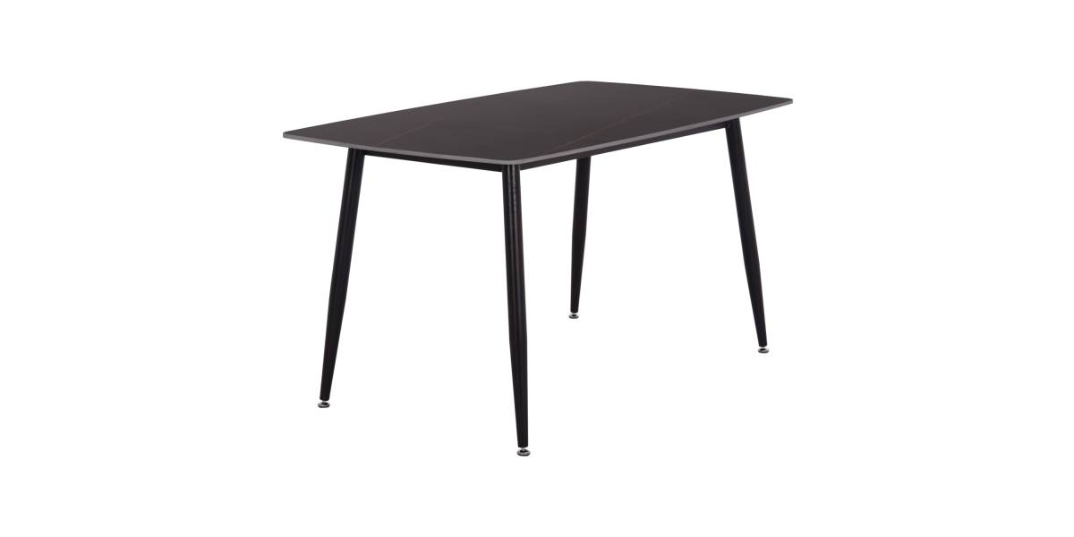 ΤΡΑΠΕΖΙ RAVEN HM18149.02 ΚΕΡΑΜΙΚΟ TOP ΜΕ ΟΨΗ ΜΑΥΡΟ ΜΑΡΜΑΡΟ 140x80x74Υεκ.