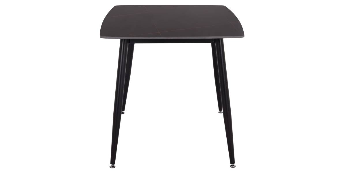 ΤΡΑΠΕΖΙ RAVEN HM18149.02 ΚΕΡΑΜΙΚΟ TOP ΜΕ ΟΨΗ ΜΑΥΡΟ ΜΑΡΜΑΡΟ 140x80x74Υεκ.