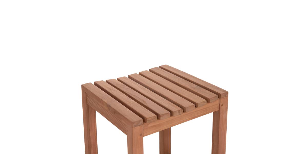 ΣΚΑΜΠΟ ΜΠΑΡ NIKOL HM18109 ΞΥΛΟ ΤΕΑΚ ΣΕ ΦΥΣΙΚΟ 40x40x77Υεκ.