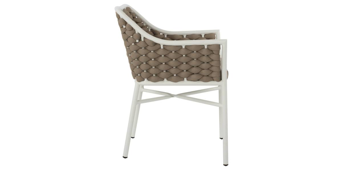 ΠΟΛΥΘΡΟΝΑ HM5858.02 ΛΕΥΚΗ ΜΕ ΣΧΟΙΝΙ ΜΠΕΖ 56x58x76Yεκ.